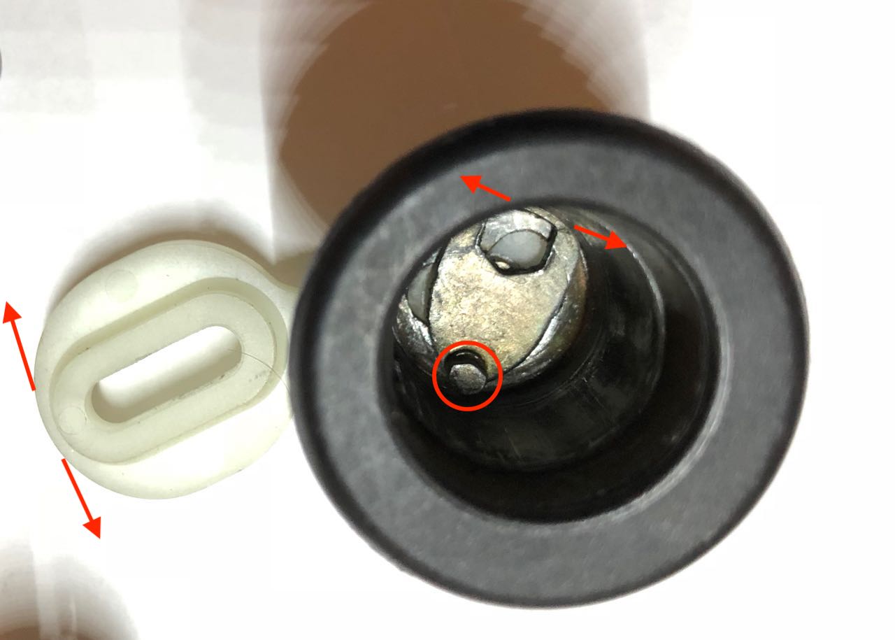 Le mécanisme de levier du corps de la serrure