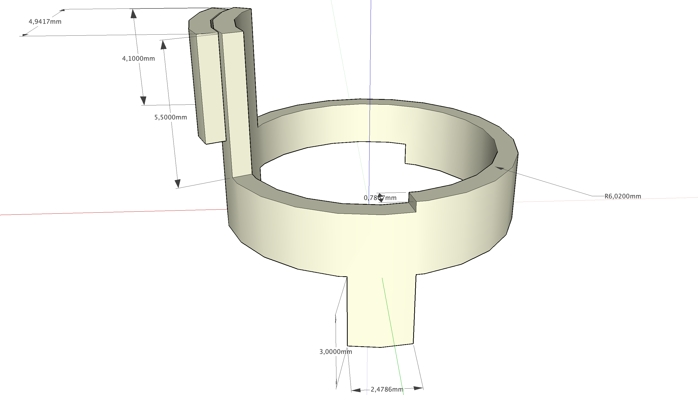 La pièce à fabriquer avec les cotes
